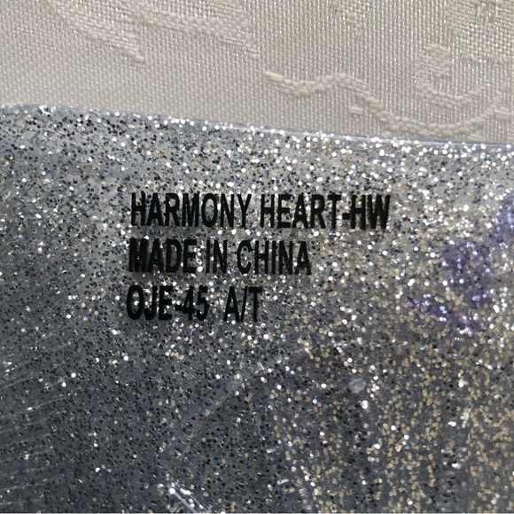 Michael Kors Girls Size 4 Silver Sparkly Rubber Sandals Open-Toe Shoes Flip-Flop - Picture 5 of 12